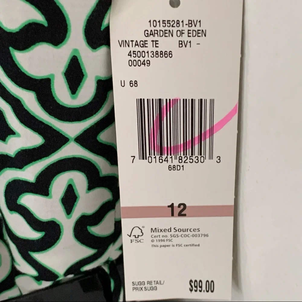 *NWT* Evan-Picone Garden of Eden Midi Dress - Picture 9 of 11